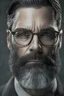 Placeholder: male short beard glasses german middle age interrogator black ops
