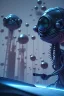 Placeholder: aliens worlds, clean art NFT, blender 3d