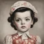 Placeholder: 1970s, Judy garland, little girl,in the style of Margaret Keane