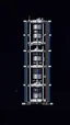 Placeholder: Huge space station, looking like oil drums in a line in the blackness of space