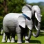 Placeholder: Paper mache elephant