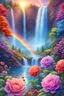 Placeholder: ufos, rainbows, beautiful colors gardens , flowers, cascades