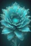 Placeholder: surreal cyan bright holy flower