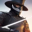 Placeholder: zorro wearing a black mask and holding a sword, illumination, brilliant coloring, smooth, sharp focus, crispy quality, vray; Artstation; HD, HDR, SF, CGSociety, 16k, photorealistic, unreal engine