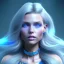 Placeholder: A portrait of a full body crystalised blue pink queen,smiling face, blue eyes, long blond hair, atmospheric, realistic, unreal engine, lighting