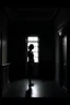 Placeholder: a woman stands in the corner of a room cinematic dramatic hd highlights detailled wide and depth