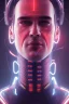 Placeholder: cyberpunk, head, men, portrai, tron