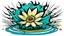 Placeholder: comic style flower & water vortex