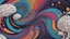Placeholder: "Design a vibrant comic-styled artwork that captures the essence of a mighty brain, depicted as a tangible galactic entity. The brain itself should be intricately shaded to highlight its convoluted crevices, delicately lit by distant stars. The backdrop is to be an amalgamation of colourful swirling galaxies,