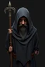 Placeholder: russian monk for a horror , 3d model for a videogame, template, full-length, front face, model, 3d