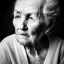 Placeholder: moody charcoal side profile portrait of an old woman, side on profile, studio photography, artistic black and white profile photograph, delicate, highly detailed, chiaroscuro, beautiful composition, delicate arrangement, aesthetic, soft lighting, tender