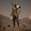 Placeholder: Photo anubis god warrior antropomophized in armour black and gold