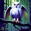 Placeholder: white owl 90's tcg art