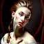 Placeholder: portrait of a beautiful blonde busty woman Caravaggio style