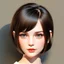 Placeholder: brunette, short hair, architect, traditionalist a girl