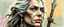 Placeholder: gandalf as brazilian woman , airbrush and pen outline