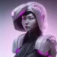 Placeholder: Portrait Rabbit helmet, cyberpunk Asian woman, black pink color, highly detailed, art stations, concept art, smooth, unreal engine 5, god rays, ray tracing, RTX, lumen lighting, ultra detail, volumetric lighting, 3d, finely drawn, high definition, high resolution.