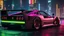 Placeholder: Ferrari F40 Cyberpunk 2077 neon Style, Super Detailed, desktop wallpaper, 4K rear view, center