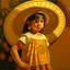 Placeholder: mexican child portret painting neoclassism whole body zoom the sun