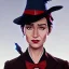 Placeholder: Portrait of a 30 year old witch like Renée Zellweger and Mary Poppins