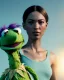 Placeholder: Realistic image, hybrid sexy woman body with muppet Sesame Street head, portrait, concept art, smooth, unreal engine 5, god lights, ray tracing, RTX, lumen lighting, ultra detail, volumetric lighting, 3d, finely drawn, high definition, 4k.