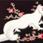 Placeholder: traditional Japanese art, eastern dragon, white fur