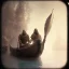 Placeholder: A viking and his wive having a bath, scary, steam punk, realistic, made in octane, cinematic, ultra-realistic, extremely detailed octane rendering, 8K, VRAY Super Real ar 2:3, dof photorealistic futuristic 50mm lens hard lighting dark gray tintype photograph, realistic lighting, sepia color