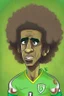 Placeholder: Luis Gustavo Brazilian football player . cartoon 2d