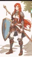 Placeholder: Teenaged Female Red haired kitsune paladin/bard