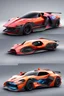 Placeholder: A combination of ultra-advanced car and crazy Max fighter, super sporty, with color and nano technology