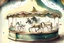 Placeholder: Carousel, drawing, illustration, children book style, realistic, high resolution