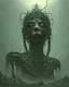 Placeholder: A captivating vision of a character in a post-apocalyptic world, where nature has reclaimed the remnants of human civilization and new lifeforms have emerged, in the style of dark fantasy art, intricate details, moody lighting, and thought-provoking compositions, influenced by the works of H.R. Giger and Zdzisław Beksiński