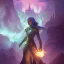 Placeholder: D&D,Defender of the light with torch held high, a masterpiece, 8k resolution, fantasy concept art, Anna Dittmann, dynamic lighting, hyperdetailed, Splash screen art, trending on Artstation, deep color, Unreal Engine, volumetric lighting, Alphonse Mucha, Jordan Grimmer, purple and aqua complementary colours