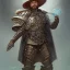 Placeholder: portrait,"Insanely detailed photograph of an armored mariachi warrior", highly intricate chainmail charo,colorful Sombrero,elegant cape, highly detailed D20, digital painting, artstation, concept art, smooth, sharp focus, illustration, art by artgerm and greg rutkowski and alphonse mucha, 8 k