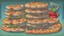 Placeholder: bertha with 8 pizzas with a and 2 2 liters of sprited