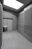 Placeholder: Wc und die Wände aus hochizontales 3D-druckbare Beton