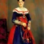 Placeholder: Full body portrait, painting, medium shot lady Style of Vasily Surikov