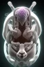 Placeholder: sheep brain cyborg, matrix style