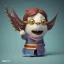 Placeholder: tiny cute {harry potter} toy, standing character, soft smooth lighting, soft pastel colors, tokio background, skottie young, 3d blender render, polycount, modular constructivism, pop surrealism, physically based rendering, square image