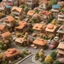 Placeholder: sushi neighborhood diorama, suburban homes made entirely from waffles, waffle textures, fantastical, mega detailed, photoreal, maximalism, dynamic composition, sign post says "WAFFLE LANE"