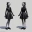 Placeholder: Wednesday addams play dance by artstation