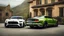 Placeholder: Bentley and Mustang merged ,rear view, desktop wallpaper, 4K, Cinematic