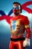 Placeholder: realistic image of joe biden as a mexican wrestling fighter posing, Mexican eyes wrestling mask, red and blue breeches, retro style, 80s, vibrant color, highly detailed, sky background, concept art, unreal engine 5, god rays, ray tracing, RTX, lumen lighting, ultra detail, volumetric lighting, 3d, finely drawn, high definition, high resolution.