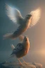 Placeholder: jesus as a bird, volumetric fog, 4k, trending art, depth of field, radiosity