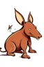 Placeholder: Aardvark with a mischievous grin, Style: Cartoon Minimalist, Mood: Playful, Lighting: Flat with bold shadows, T-shirt design graphic, vector, contour, white background. AND WORDS\"life is better with a Aardvark\"IN WHIT LETTERS.THE BACK