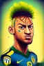 Placeholder: cartoon Neymar Brazilian football player