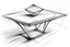 Placeholder: “Table” Concept Diamond Sketch with white background