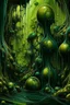 Placeholder: A cave with covered with waterfalls