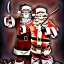 Placeholder: Photo, Santa Claus, blood and guts, butcher knife, meat cleaver