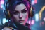 Placeholder: Widowmaker in 8k anime cgi artstyle, cyberpunk them, neon effect, close picture, rain, apocalypse, intricate details, highly detailed, high details, detailed portrait, masterpiece,ultra detailed, ultra quality
